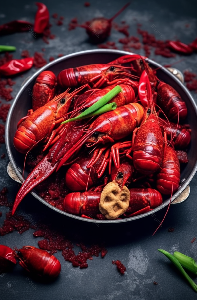 红色中国美食麻辣小龙虾摄影实拍,高清,摄影图,摄影图片,图片大全,摄影图免费下载
